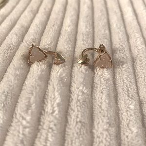Kendra scott rose gold and pink earrings